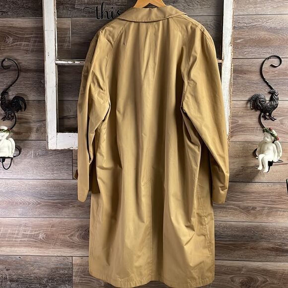 Glen Eagle Trenchcoat Vintage American Traveler , Size 48L, Tan - Picture 5 of 13